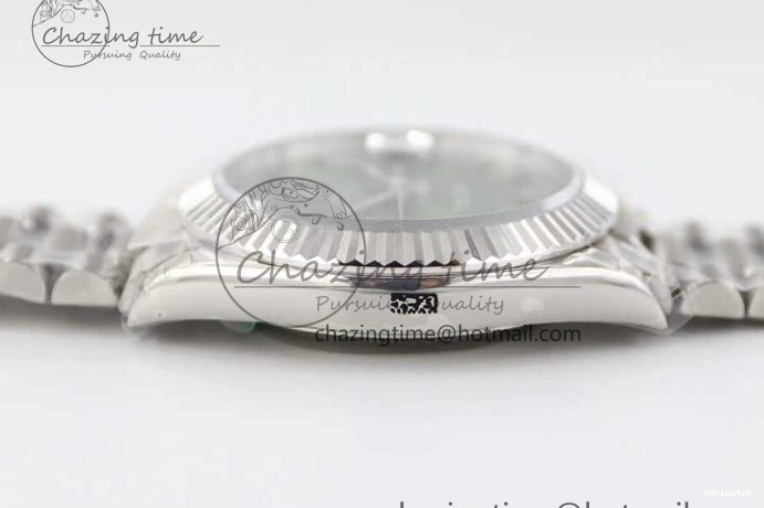 Edition Best 1:1 Dial Steel A2836 Date 40mm Green SS TWF on Roman Day Bracelet 904L SS 0130